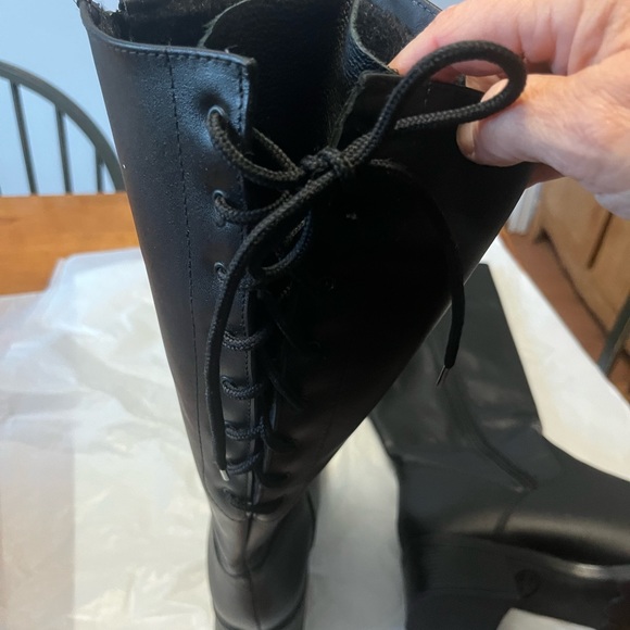 Martino Canada Lace/ Zip Riding Boot Equestrian, Moto Sz 10 wide - Picture 11 of 13